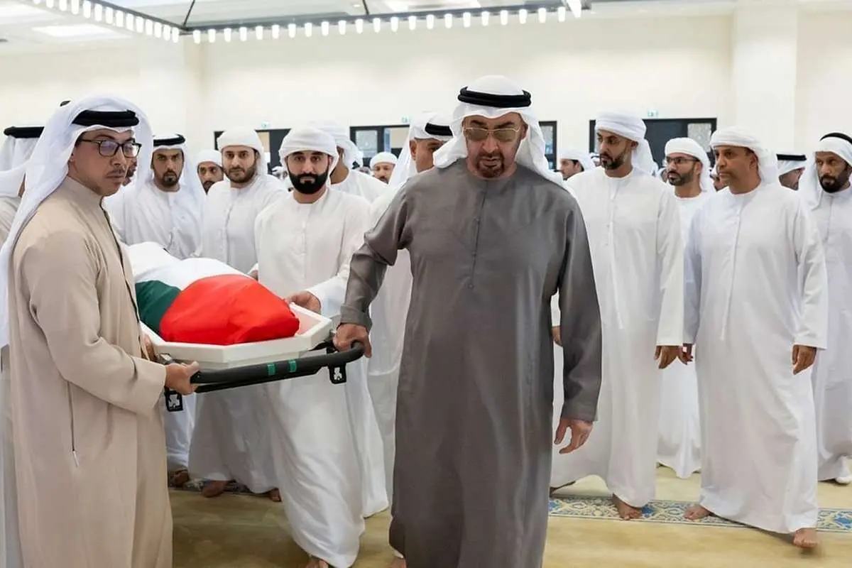 (ویدئو) تشییع پیکر برادر رئیس امارات