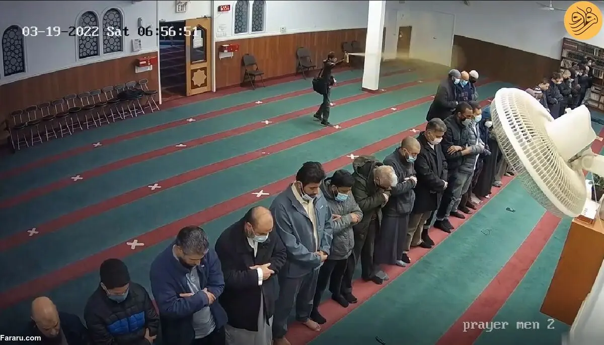 (ویدئو) حمله وحشتناک به نمازگزاران با اسپری فلفل و تبر!