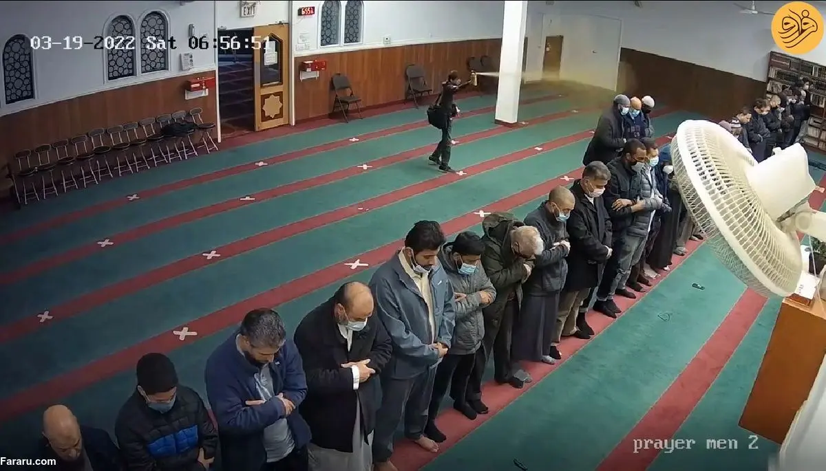 (ویدئو) حمله وحشتناک به نمازگزاران با اسپری فلفل و تبر!