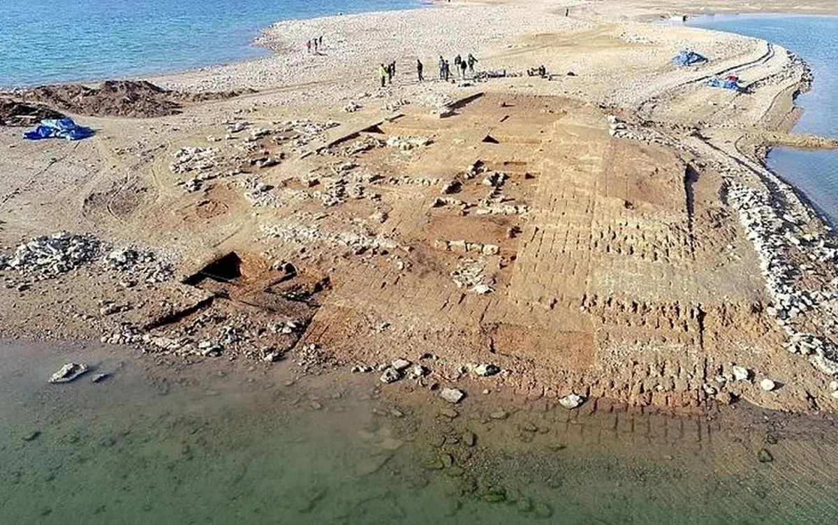 پدیدار شدن یک شهر ۳۴۰۰ ساله در بستر رودخانه دجله کردستان عراق