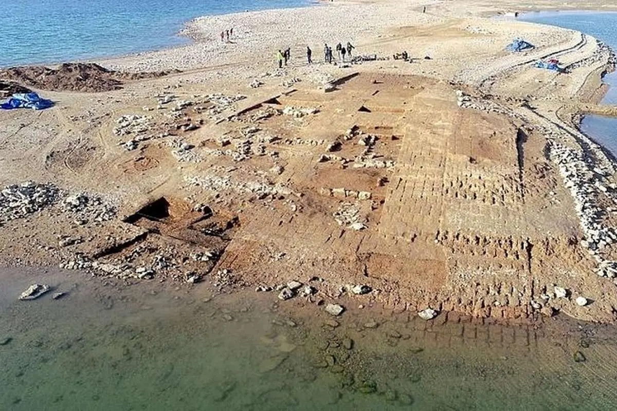 پدیدار شدن یک شهر ۳۴۰۰ ساله در بستر رودخانه دجله کردستان عراق