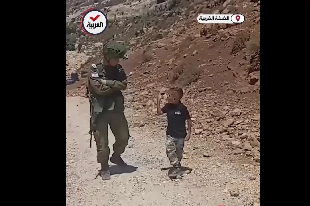 (ویدئو) کودک فلسطینی به سرباز اسرائیلی: این سرزمین من است، بفهم!