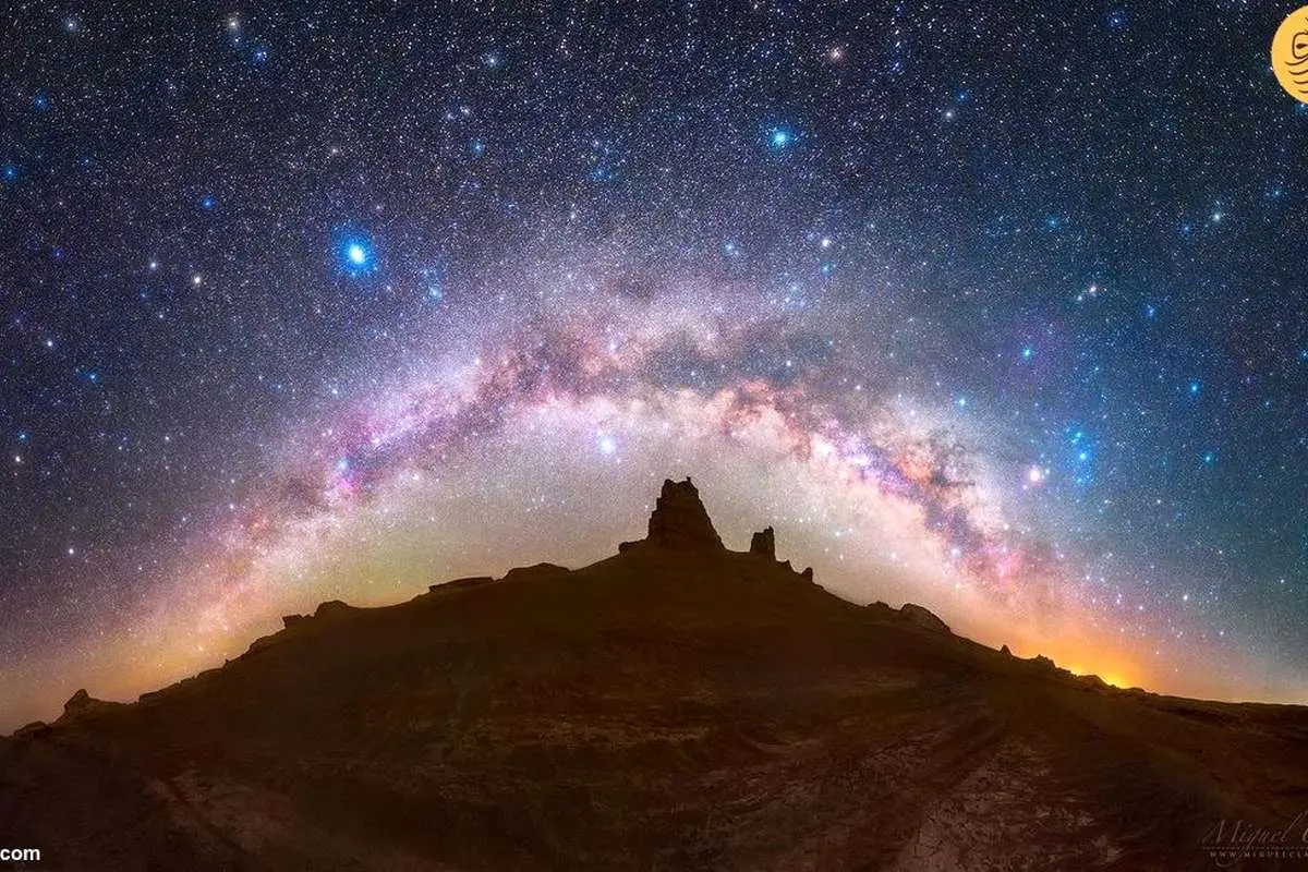 (تصاویر) نمای دیدنی از آسمان شب کویر لوت