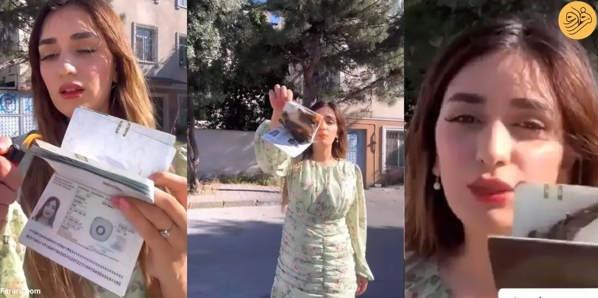 (ویدئو) دختر عراقی مقیم سوئد پاسپورت سوئدی خود را آتش زد