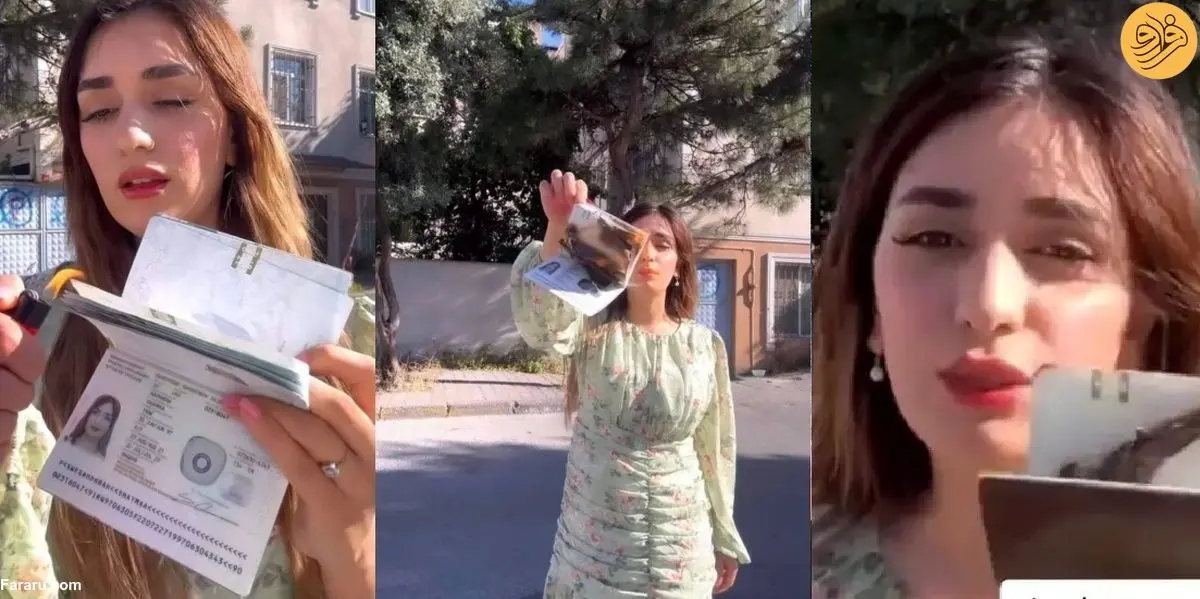 (ویدئو) دختر عراقی مقیم سوئد پاسپورت سوئدی خود را آتش زد