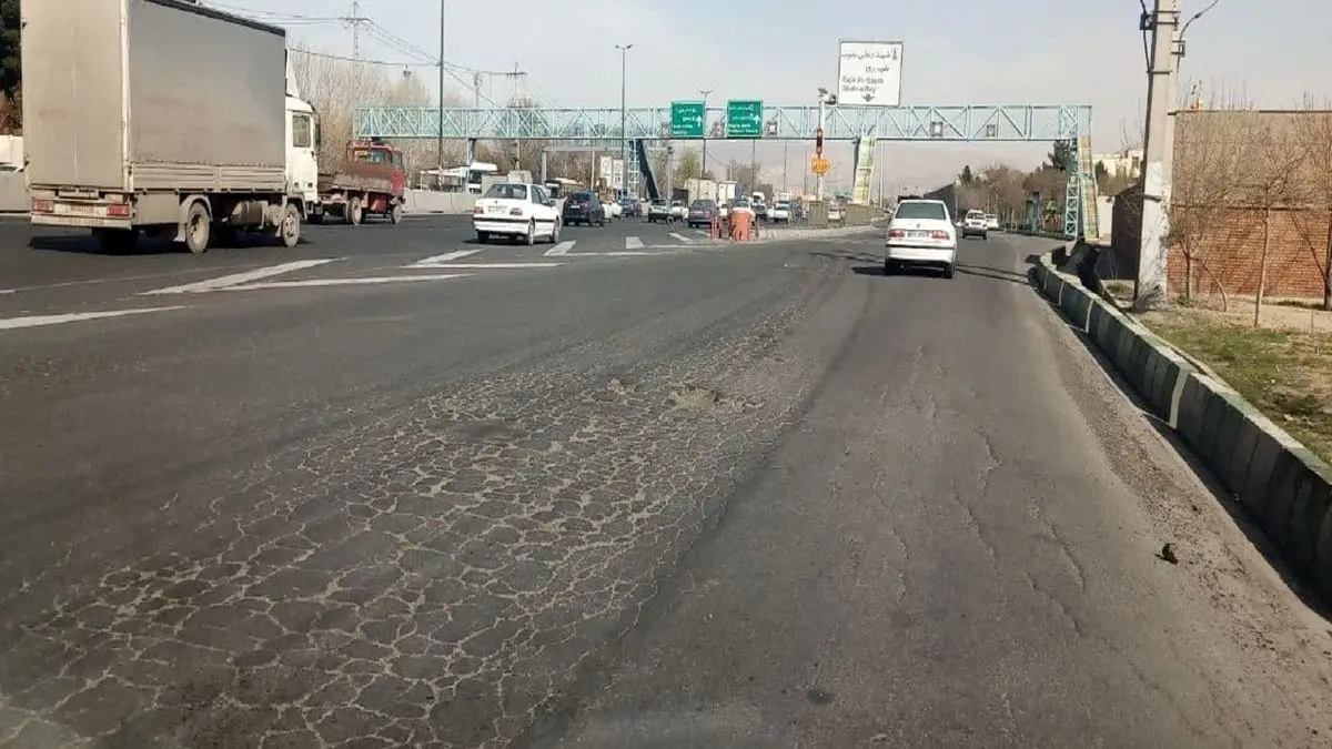 هشدار به تهرانی ها: مراقب این بزرگراه باشید نشست عمیق در لاین تندرو