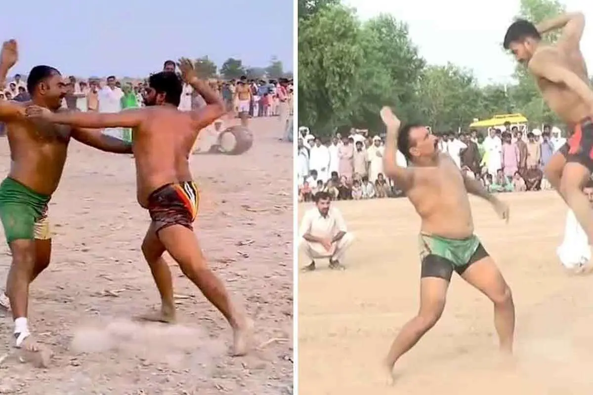 (ویدئو) کبدی با سیلی؛ ورزشی منحصر به فرد و عجیب