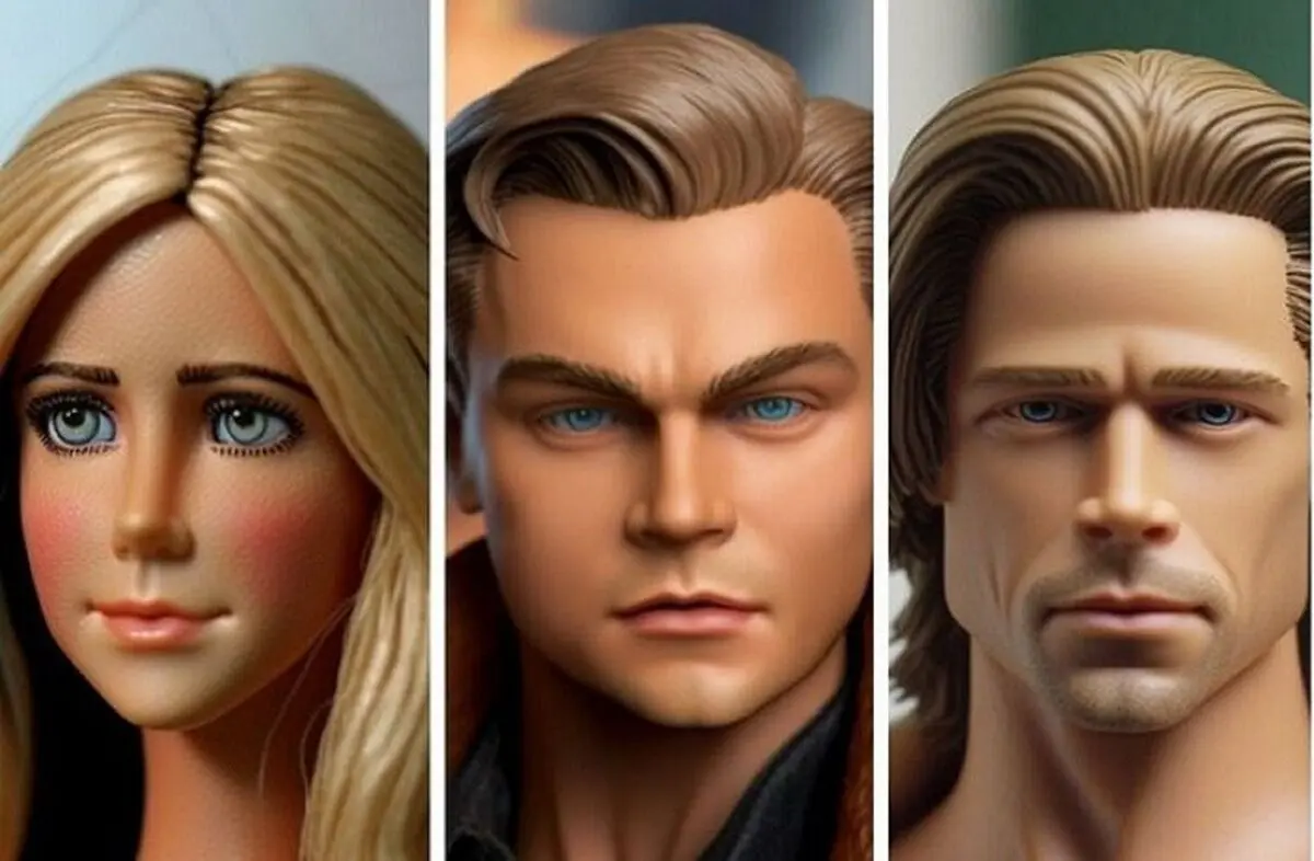 عروسک‌های باربی و کن از ۱۵ سلبریتی مشهور که توسط هوش مصنوعی خلق شده‌اند