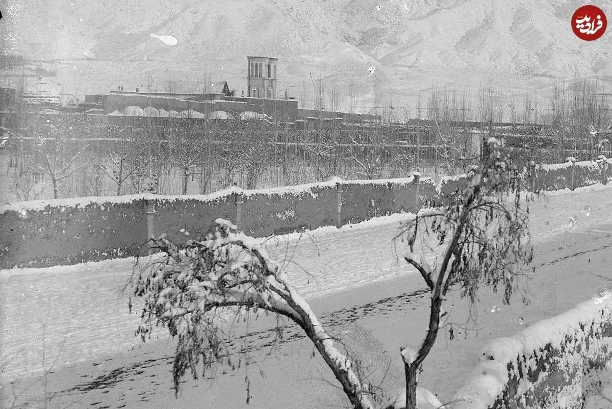 (تصاویر) منظرۀ دلربای تهرانِ برفی در دوران قاجار