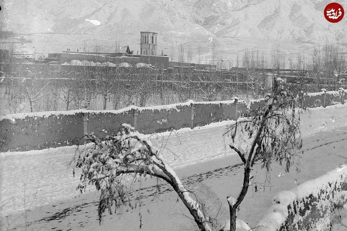 (تصاویر) منظرۀ دلربای تهرانِ برفی در دوران قاجار