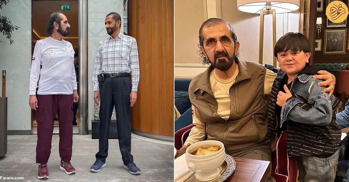 (تصاویر) محبوبیت حاکم دبی در لندن