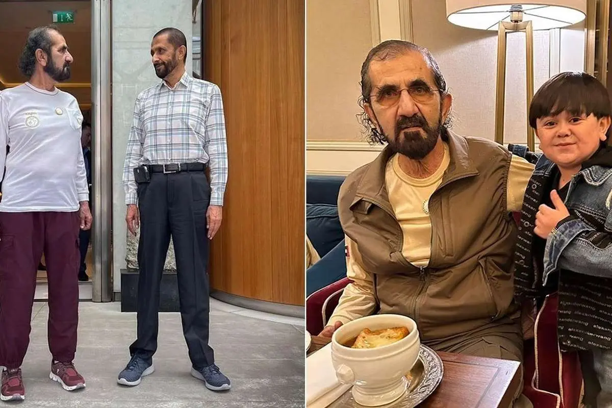 (تصاویر) محبوبیت حاکم دبی در لندن