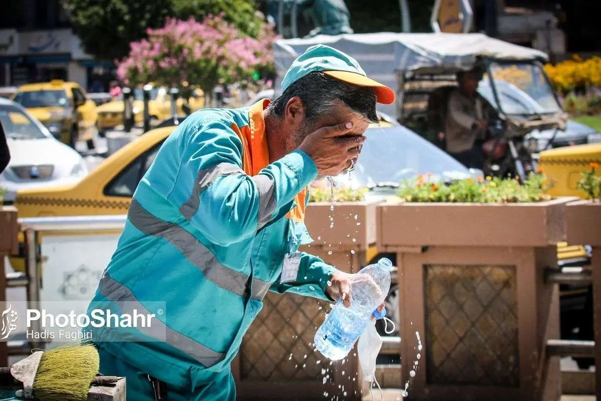 (تصاویر) مشهد در گرمترین ساعات سال