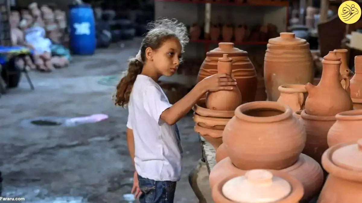(تصاویر) صنعت سنتی سفال غزه