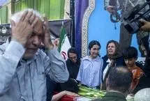 حاشیه تشییع خلبان شهید مجید کاظمی در شیراز