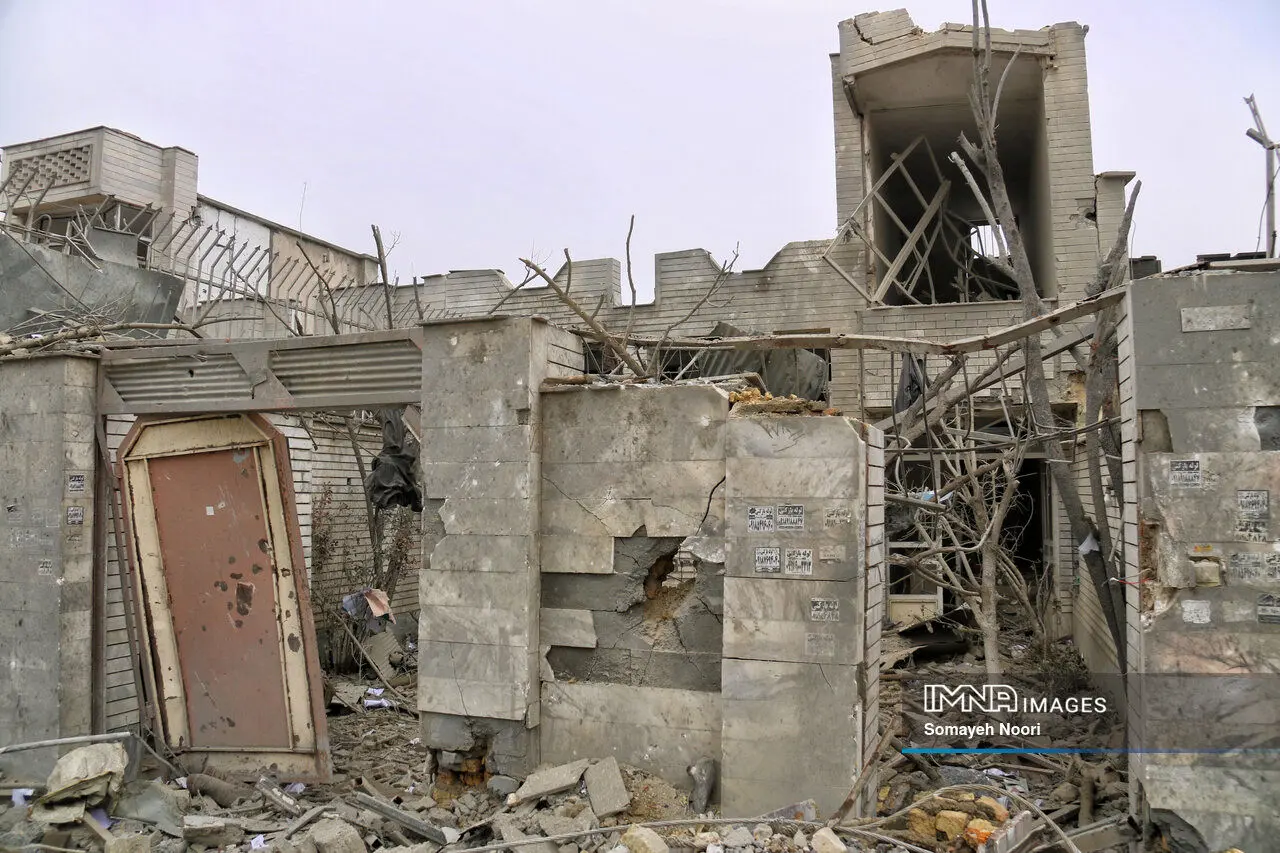 تصاویری از خسارات حمله به کرمانشاه 