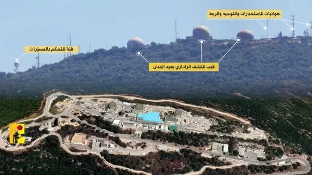 حمله موشکی حزب‌الله به پایگاه «مرون» در اسرائیل