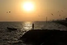 تصاویر؛ غروب ساحل خواجه عطای بندرعباس