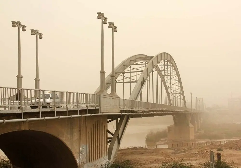 هوای خوزستان در وضعیت بنفش
