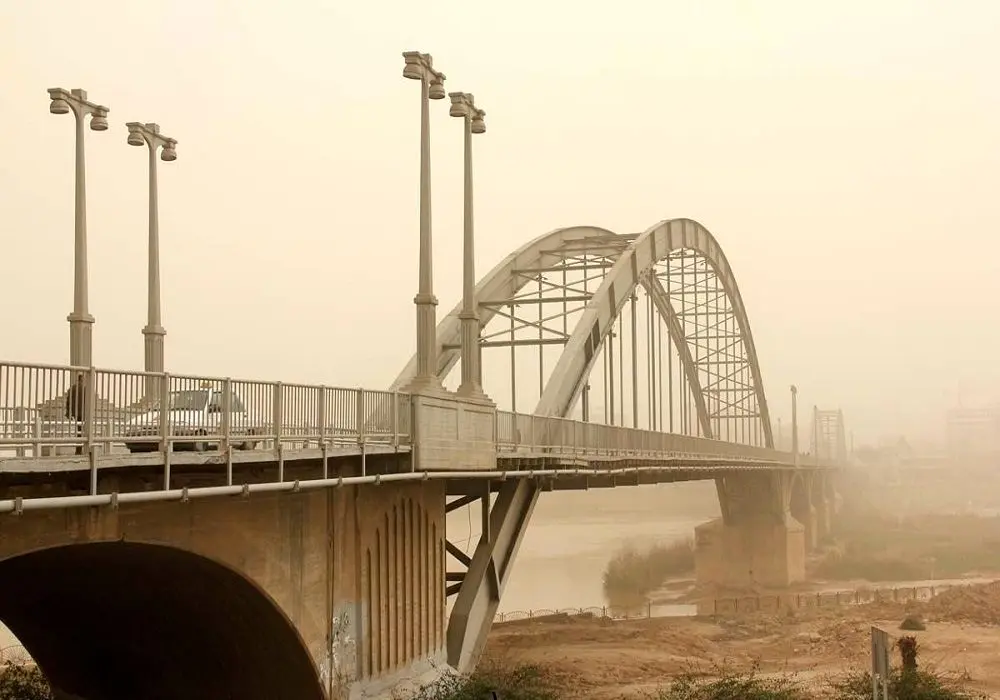 هوای خوزستان در وضعیت بنفش