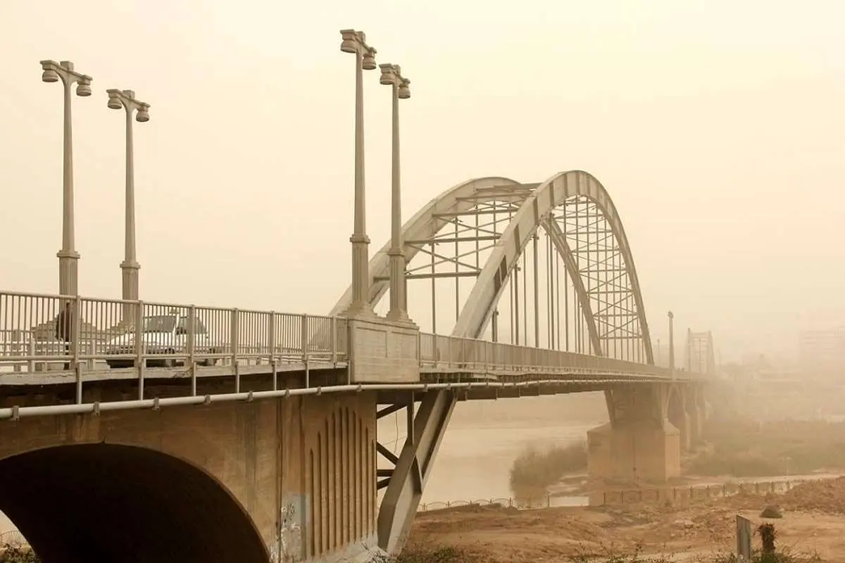 هوای خوزستان در وضعیت بنفش