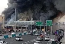 آتش‌سوزی مهیب در بازارچه جنت‌آبادِ تهران