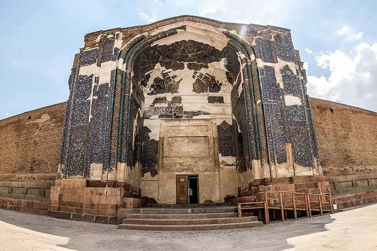 تبریز قدیم؛ مسجد کبود در سال ۱۳۰۹