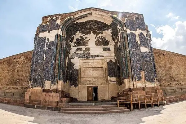 تبریز قدیم؛ مسجد کبود در سال ۱۳۰۹ 
