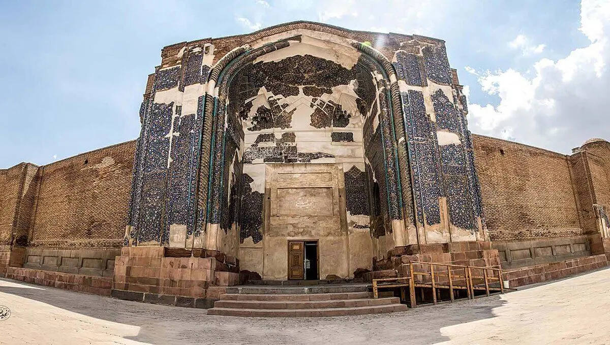 تبریز قدیم؛ مسجد کبود در سال ۱۳۰۹ 
