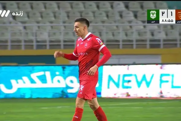 ببینید؛ گل اول پرسپولیس به خیبر توسط سرگیف دقیقه 89