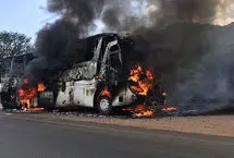 آتش‌سوزی مرگبار اتوبوس در هرات؛ مرگ ۸۵ مهاجر افغانستانی