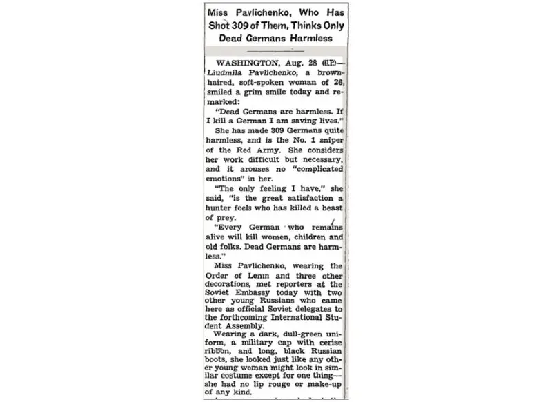 NYT Girl Sniper - Connie Gentry