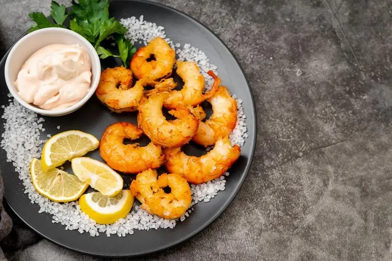 میگو سوخاری بدون روغن