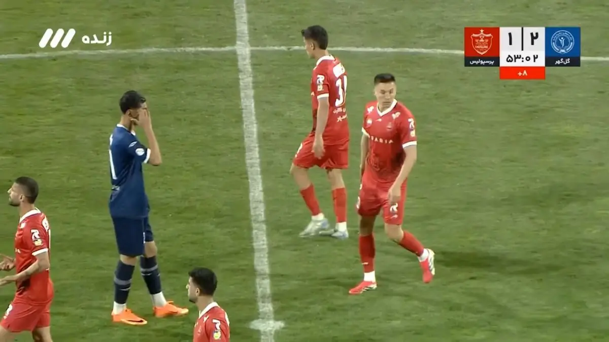 ببینید؛ گل اول پرسپولیس به گل گهر با شوت سهمگین سرگیف دقیقه 8+45
