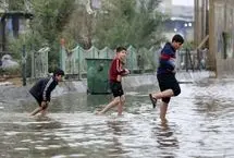 سیلاب ناگهانی وارد یک مدرسه در سلیمانیه شد