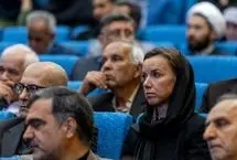 تصاویر؛ حاشیه و متن یادبود علی لاریجانی و کمال خرازی