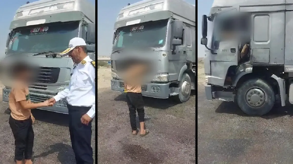 توقیف تانکر حمل گاز با رانندهٔ ۱۴ ساله!