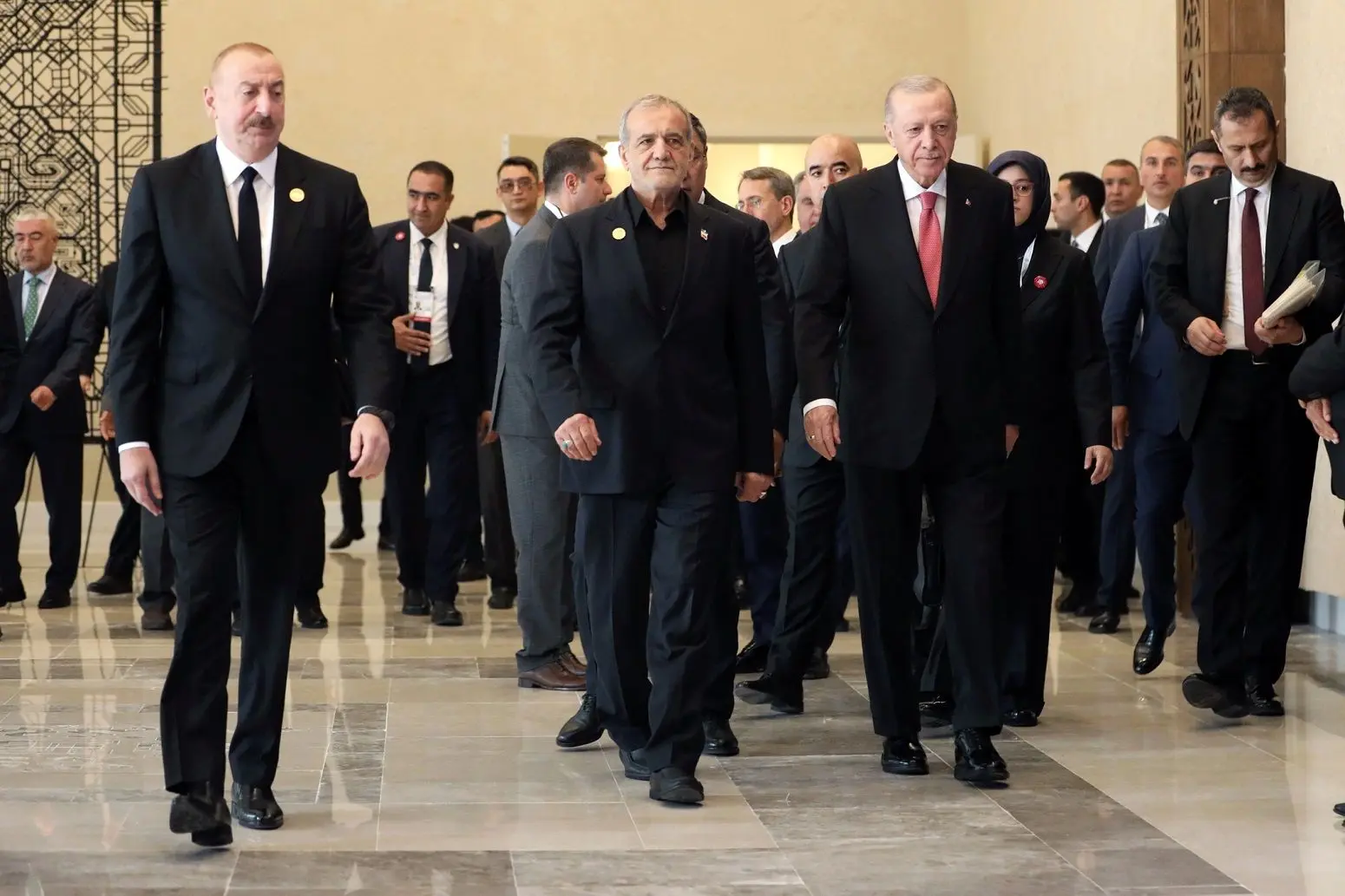 عکس؛  پزشکیان، اردوغان و علی‌اف در یک قاب