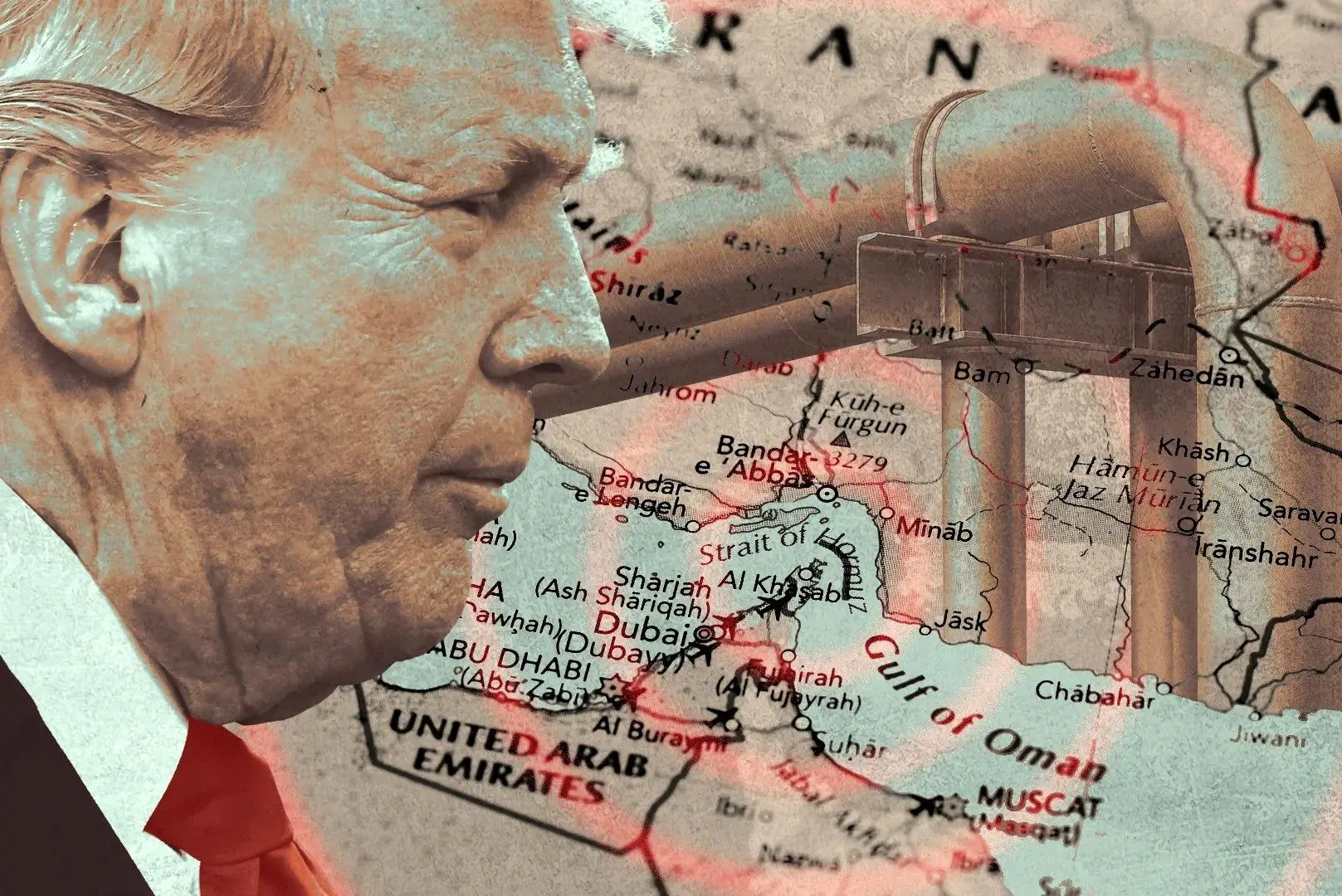 تلاش ناموفق ناوهای آمریکایی برای عبور از تنگه هرمز