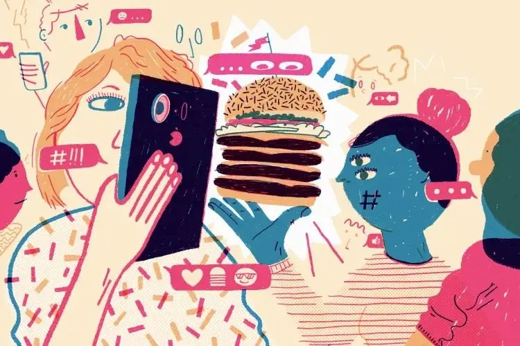 معیشت در بحران، همبرگر و سوشی لوکس در اینستاگرام