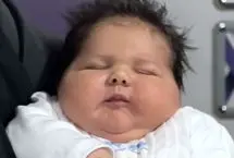 ببینید؛ «علی» سنگین‌ترین نوزاد جهان لقب گرفت
