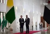 حذف پرچم عراق از مراسم استقبال رسمی شرع از بارزانی
