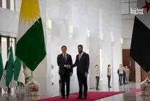 حذف پرچم عراق از مراسم استقبال رسمی شرع از بارزانی