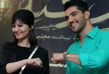 سینا مهراد و پردیس احمدیه در اکران سریال «از یاد رفته»