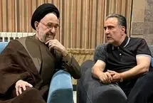 دیدار سیدمحمد خاتمی و ابطحی با مصطفی تاجزاده 