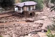 ببینید؛ جاری شدن سیلاب روستای ژرف کلات نادری خراسان رضوی