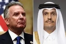 دیدار وزیر خارجه قطر با فرستادگان آمریکا در دوحه