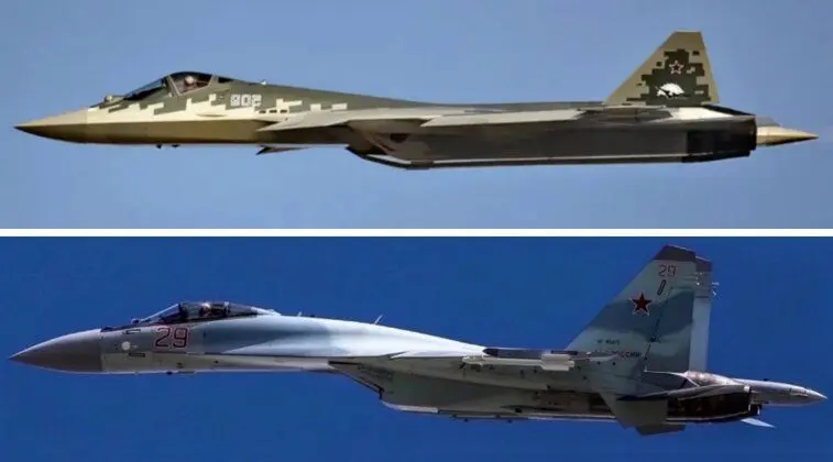 عبور سوخو ۵۷ از مرزهای روسیه