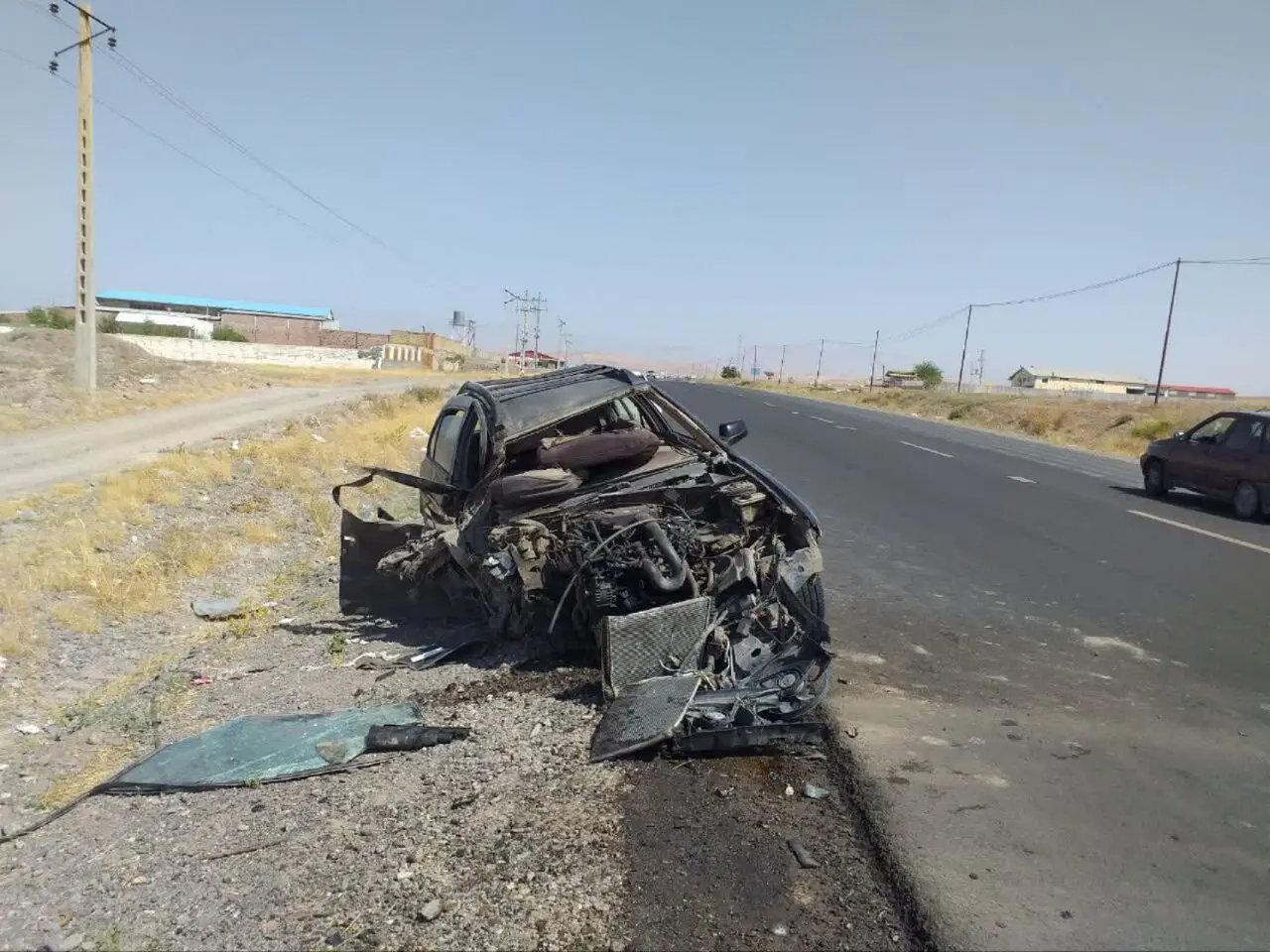 برخورد مرگبار وانت با سمند؛ 5 کشته و مصدوم

