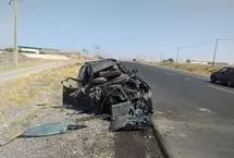 برخورد مرگبار وانت با سمند؛ 5 کشته و مصدوم

